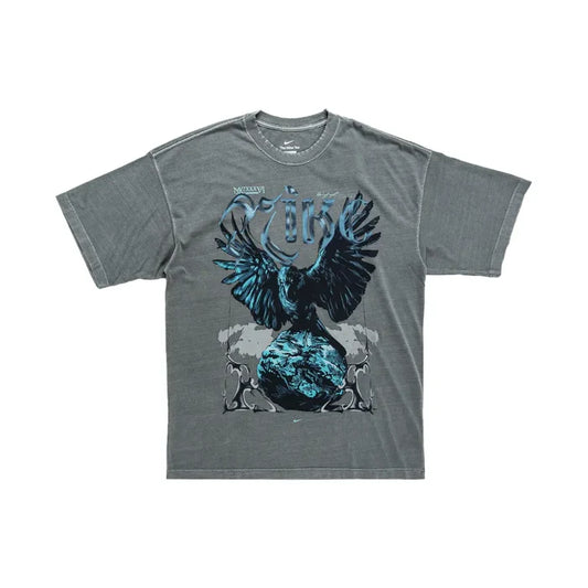 Summit Crow Basketball Oversized Tee 'Cool Grey'