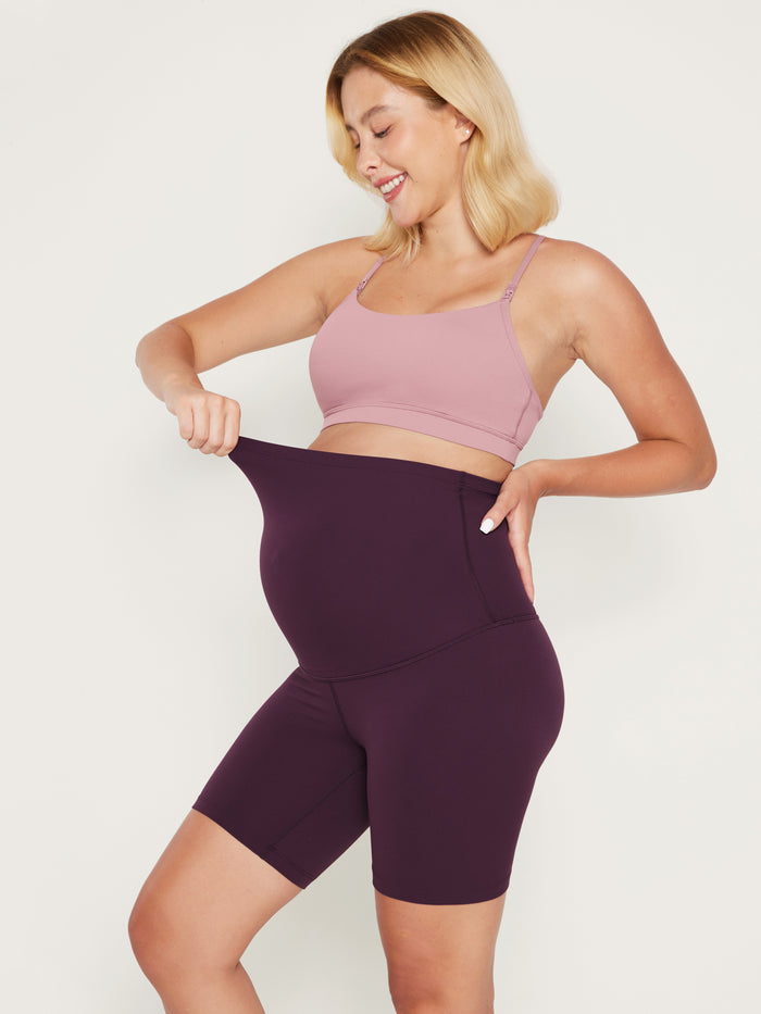 Super High Waist Maternity Shorts 6"