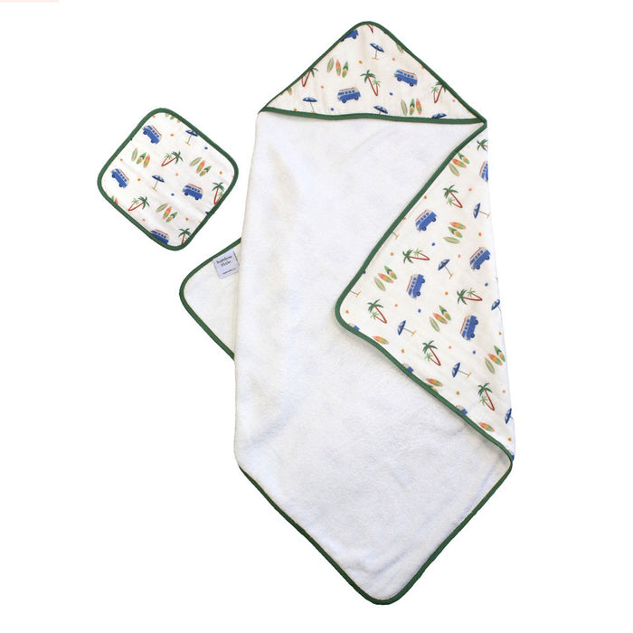Surfboard Hooded Towel Set