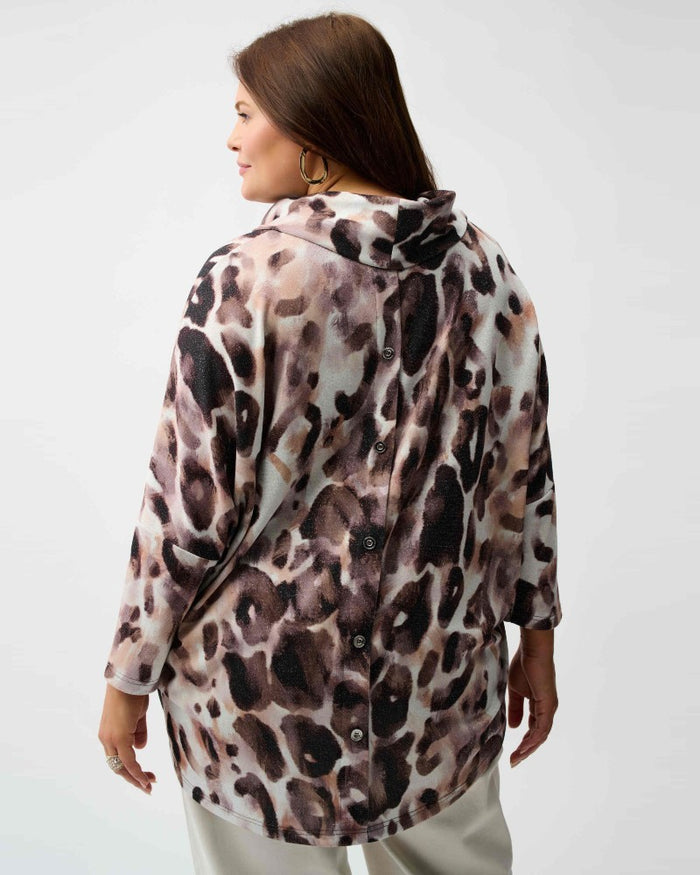 Sweater Knit Animal Print Tunic - Joseph Ribkoff