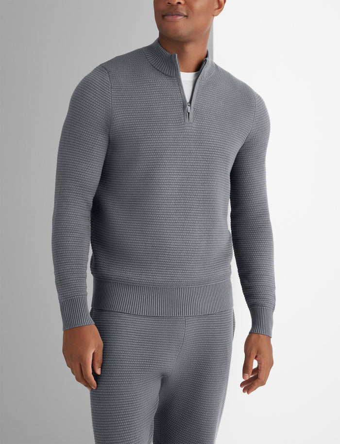 Sweater Quarter Zip::Quiet Shade