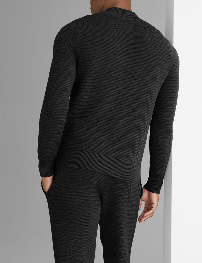 Sweater Quarter Zip::Black