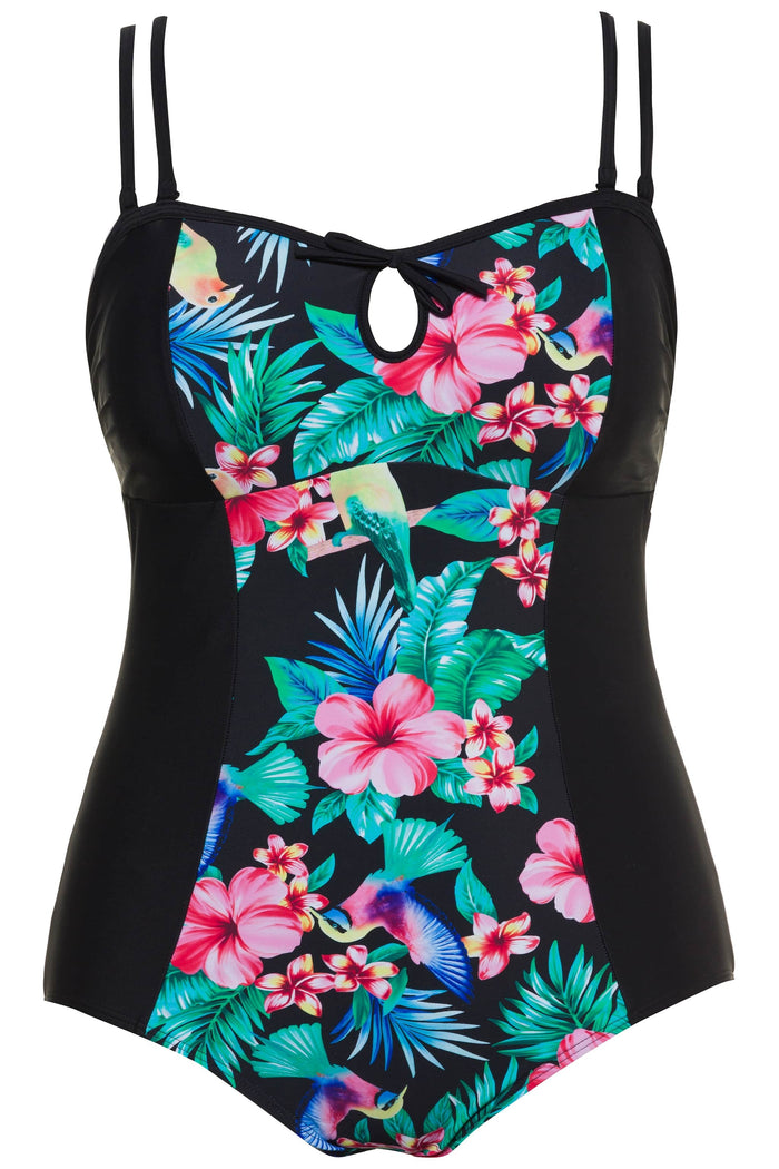 Swimsuit with tropical print - U.P