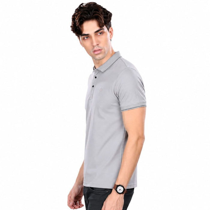 T-Shirt | Imported HD Pique Lycra Fabric | 220 GSM | Solid Casual Collar T-Shirt | Regular Fit | Half Sleeves - ANS Billion