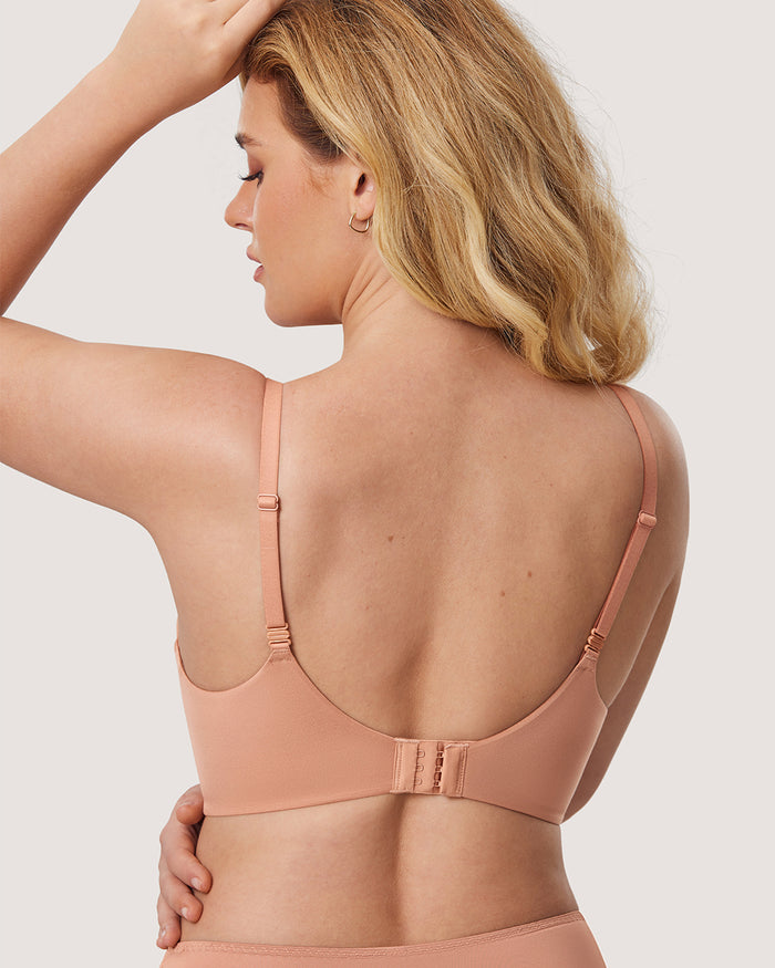 Women's T-shirt Push Up Bra Hazelnut