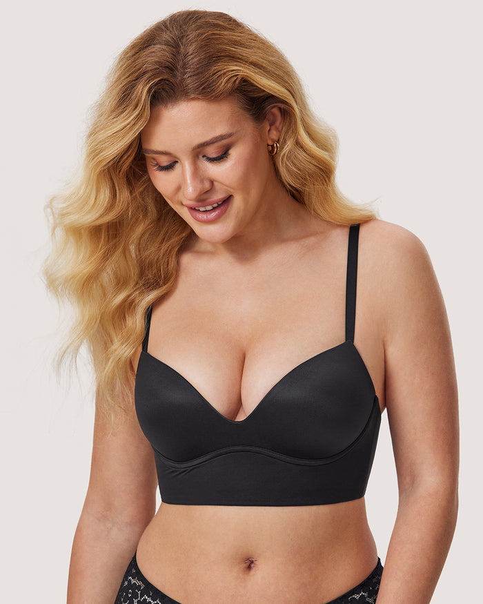 Women's T-shirt Push Up Bra Hazelnut