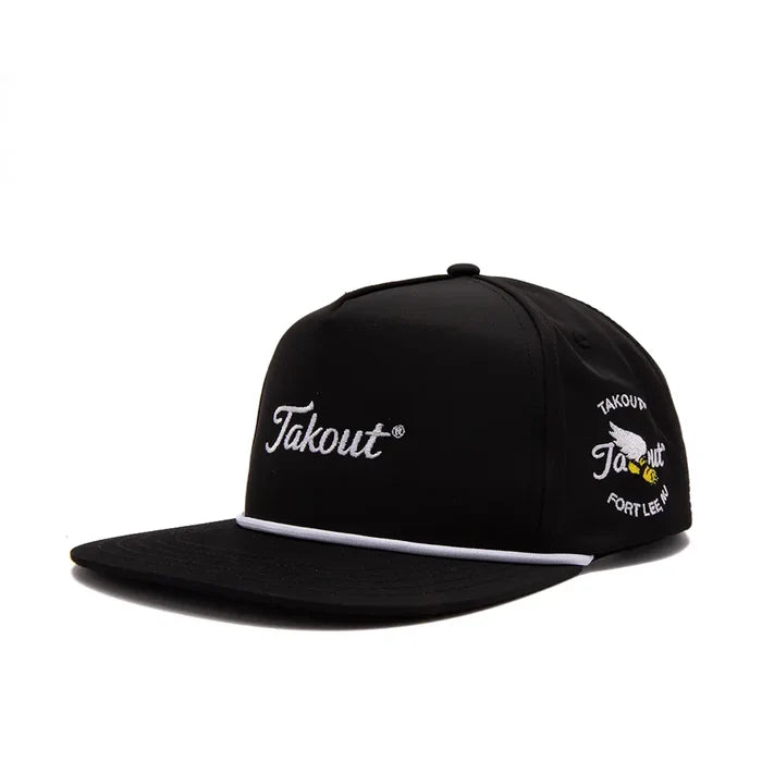 Takout Evergreen Poly Rope 5-Panel Hat 'Black'