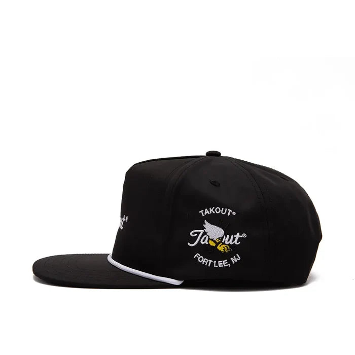 Takout Evergreen Poly Rope 5-Panel Hat 'Black'