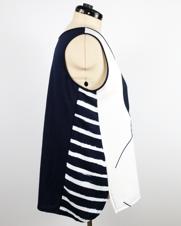 Tank Top Latin Navy Blue - G!OZE