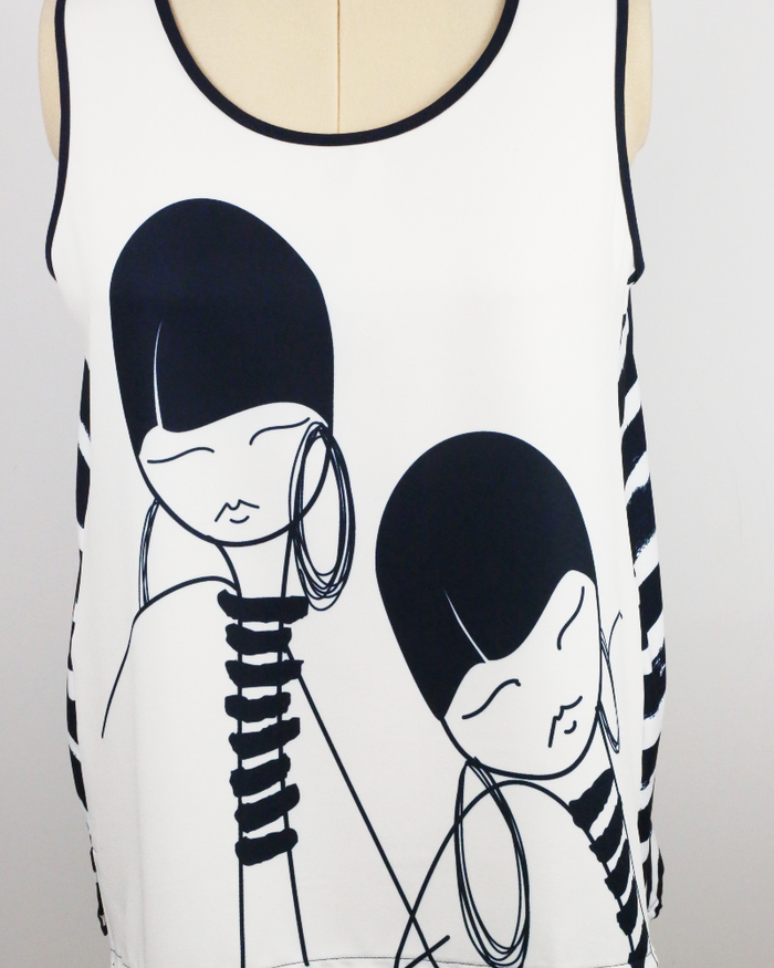 Tank Top Latin Navy Blue - G!OZE