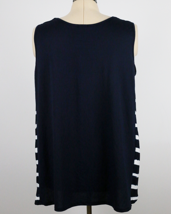 Tank Top Latin Navy Blue - G!OZE