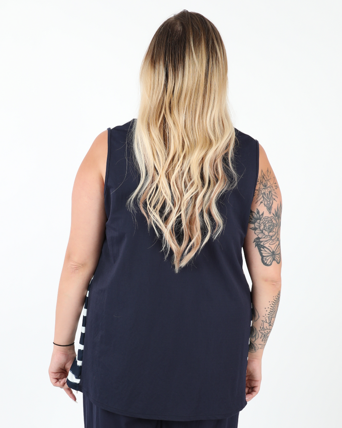Tank Top Latin Navy Blue - G!OZE
