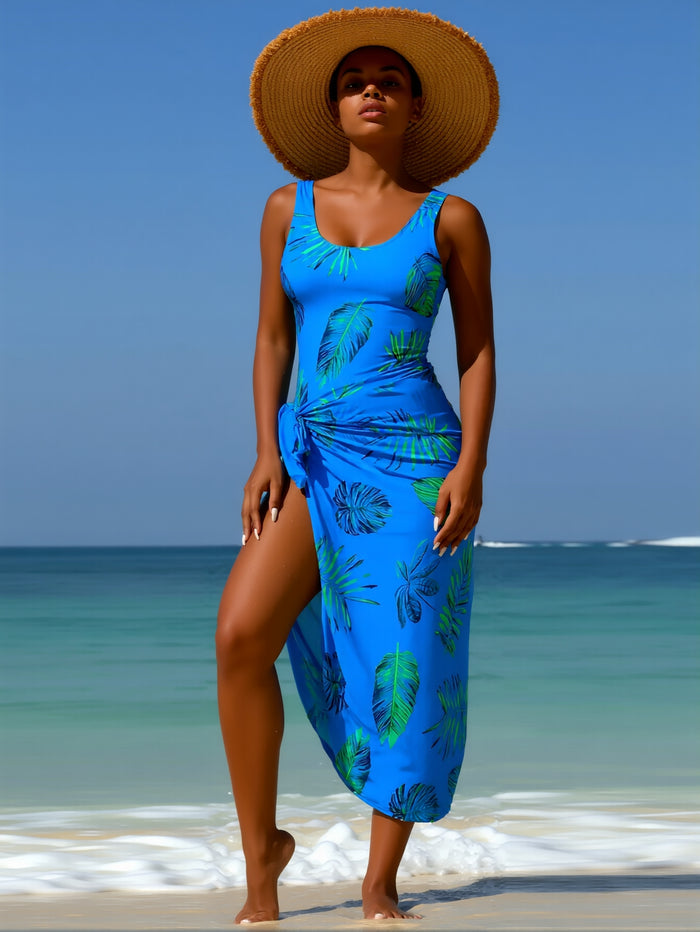 Tankini Swimsuits for Women, Two Piece Bathing Suits with Shorts, Modest Tank Top Swim Dress