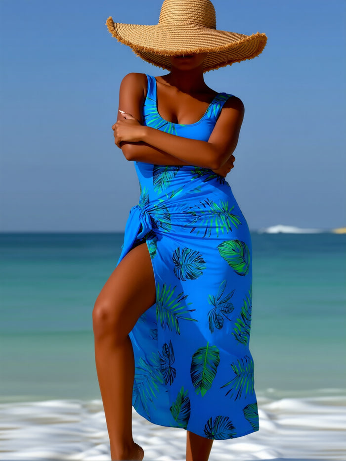 Tankini Swimsuits for Women, Two Piece Bathing Suits with Shorts, Modest Tank Top Swim Dress