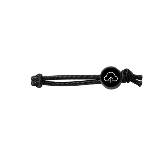 Tap Beacon Zipper Tags on Stretch Cord