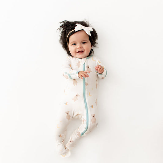 Teddy Bears Zippered Footie