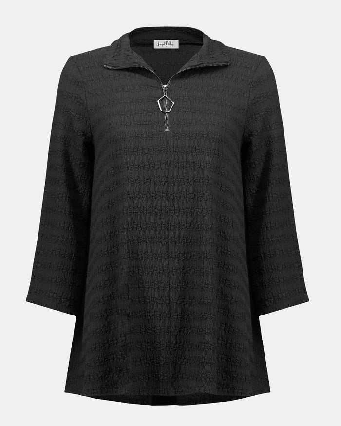Textured Knit A-Line Tunic - Joseph Ribkoff
