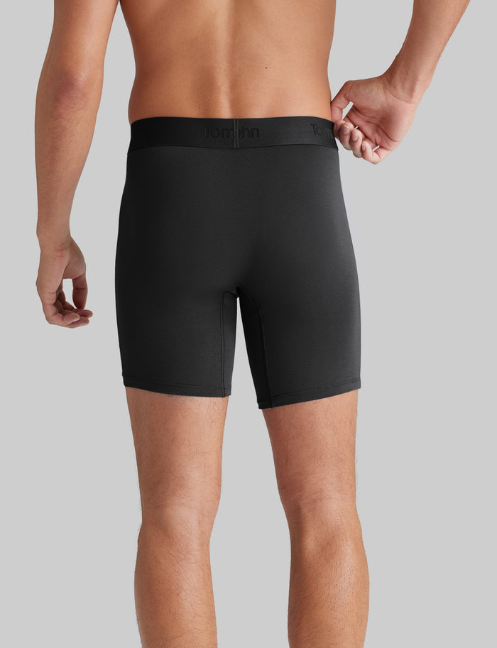 The Best of TJ Mid-Length Boxer Brief 6" (3-Pack)::Turbulence/Navy/Black