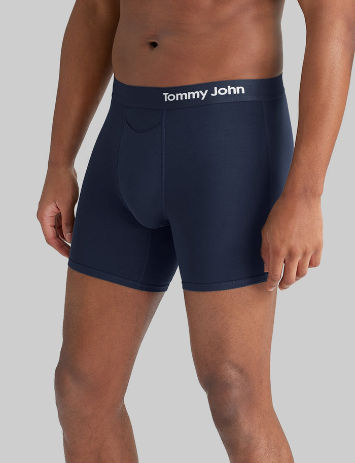 The Best of TJ Mid-Length Boxer Brief 6" (3-Pack)::Turbulence/Navy/Black