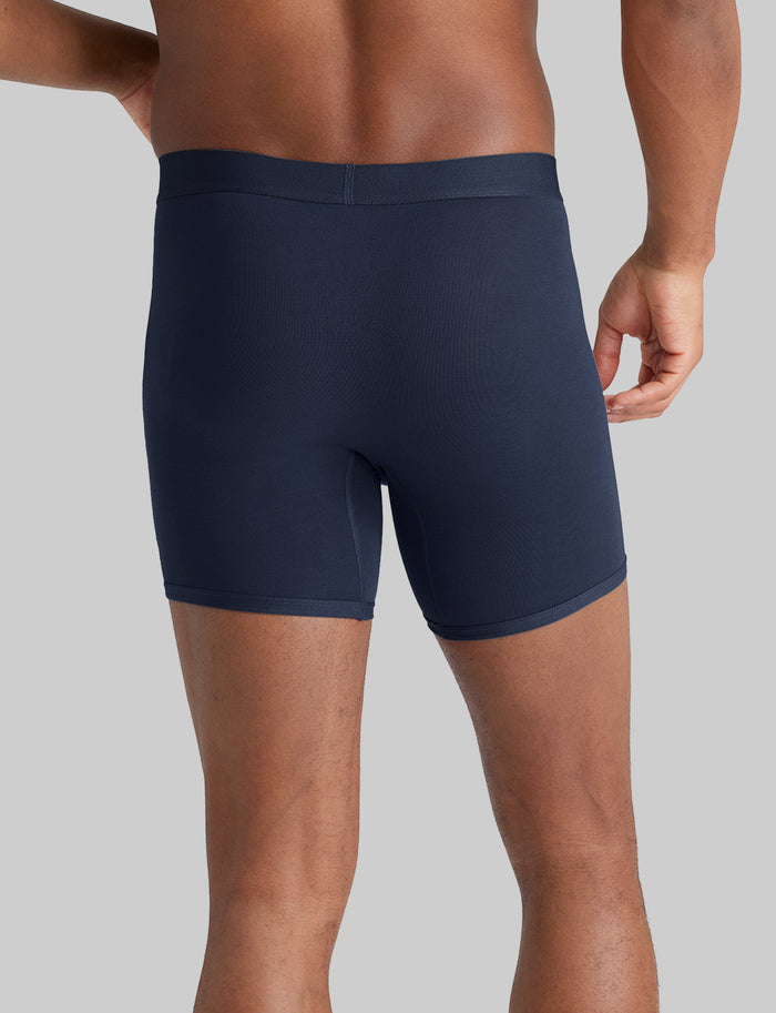 The Best of TJ Mid-Length Boxer Brief 6" (3-Pack)::Turbulence/Navy/Black
