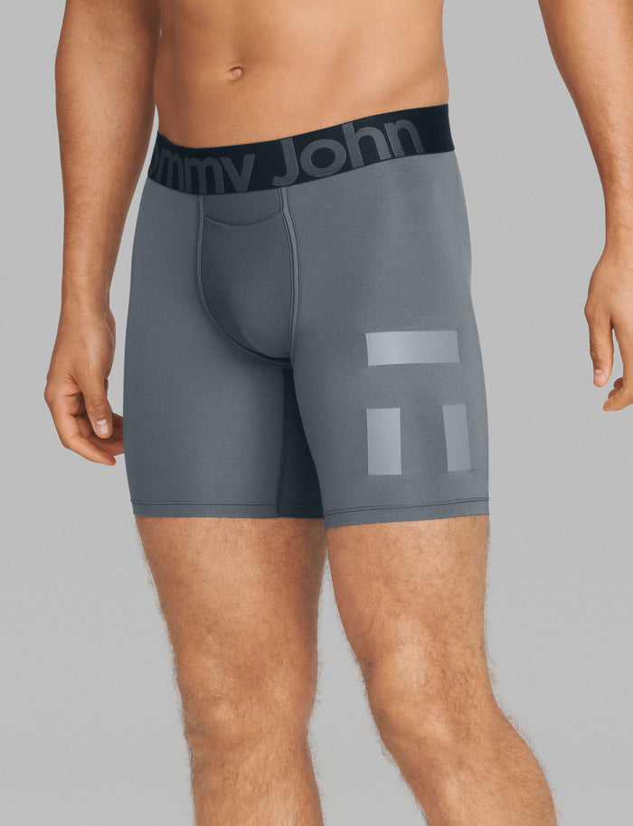 The Best of TJ Mid-Length Boxer Brief 6" (3-Pack)::Turbulence/Navy/Black