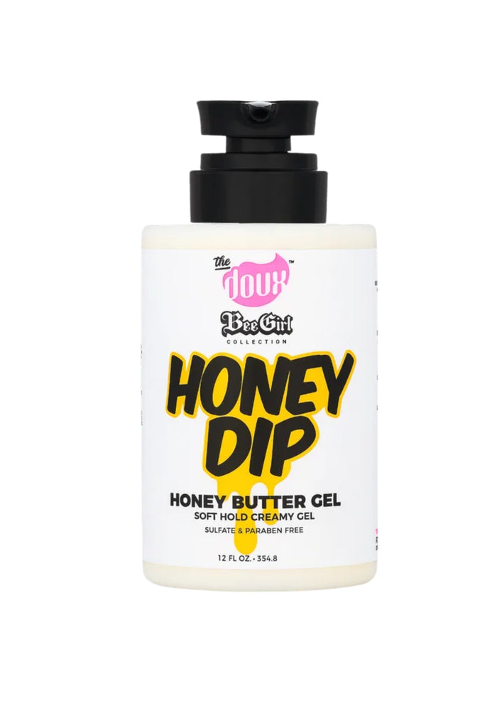 The Doux Honey Dip Honey Butter Gel 355ml – Hydraterende Gel voor Zachte, Gedefinieerde Krullen