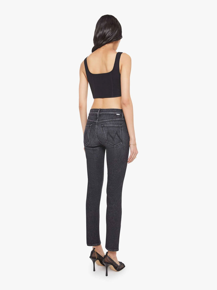 The Mid Rise Dazzler Flood Jeans in Keep it Sharp-Denim-Uniquities