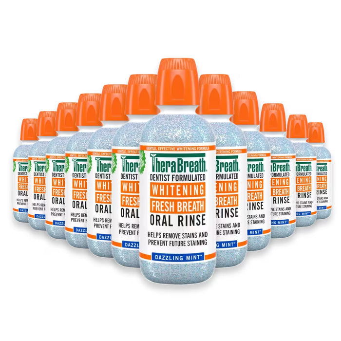 TheraBreath Whitening mouthwash and oral rinse, 16 oz, 12-pack – image 1 of 3