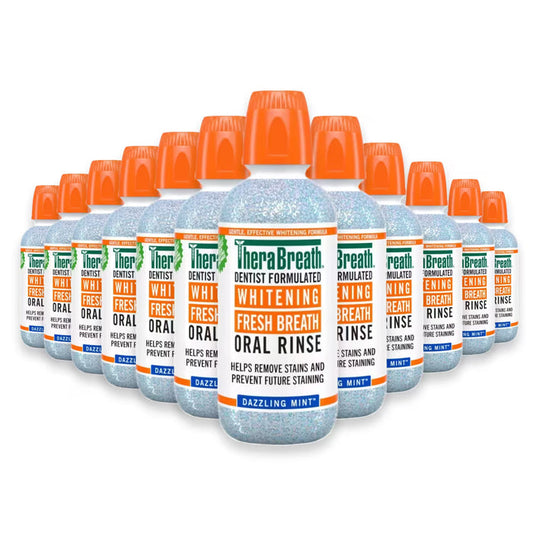 TheraBreath Whitening mouthwash and oral rinse, 16 oz, 12-pack – image 1 of 3