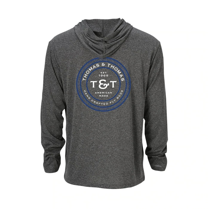 Thomas & Thomas Athletic Gray Heather L/S Sun Hoody