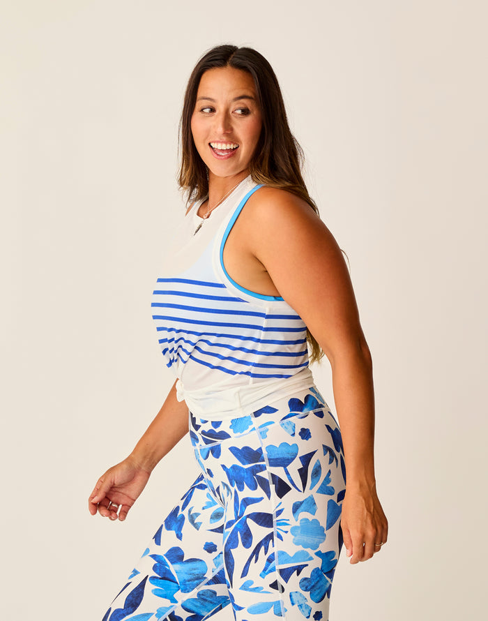 Tide Tank: Billie Blue Stripe - FINAL SALE
