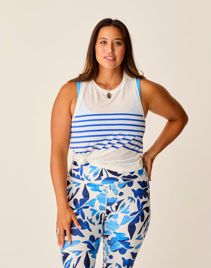 Tide Tank: Billie Blue Stripe - FINAL SALE