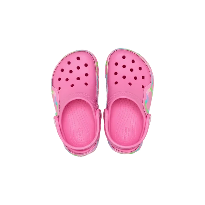 Toddler Classic Heart Lights Clog 'Pink Lemonade'