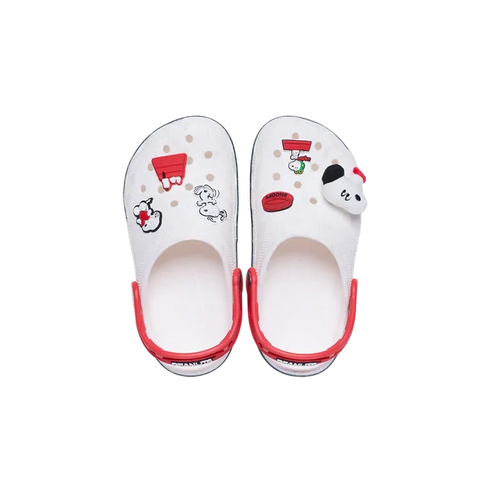 Toddler Peanuts Classic Clog 'White Red'