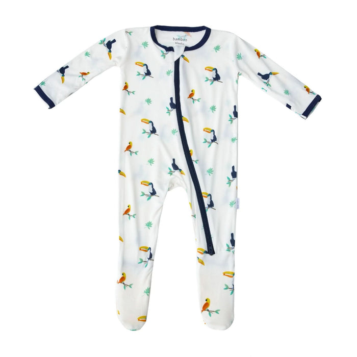 Toucan Zippered Footie