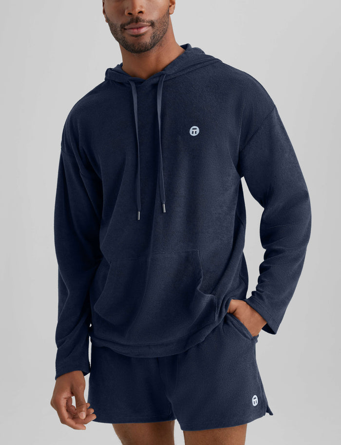 Cabana Terry Hoodie::Dress Blues