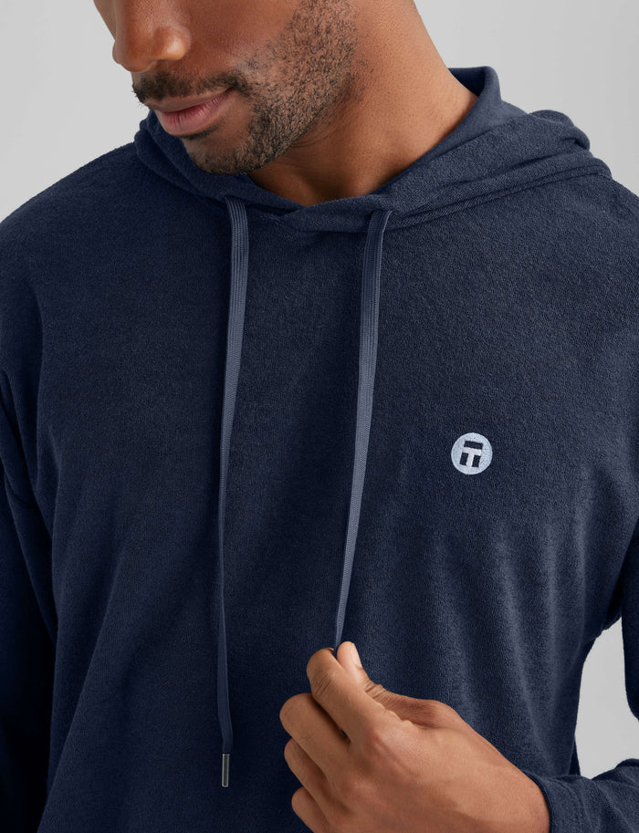 Cabana Terry Hoodie::Dress Blues