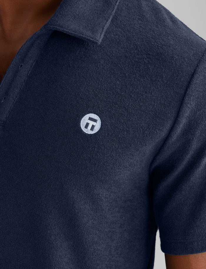 Cabana Terry Polo::Dress Blues