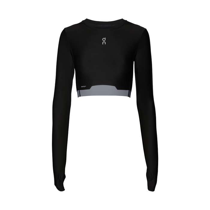 Train Long Sleeve Crop 'Black'