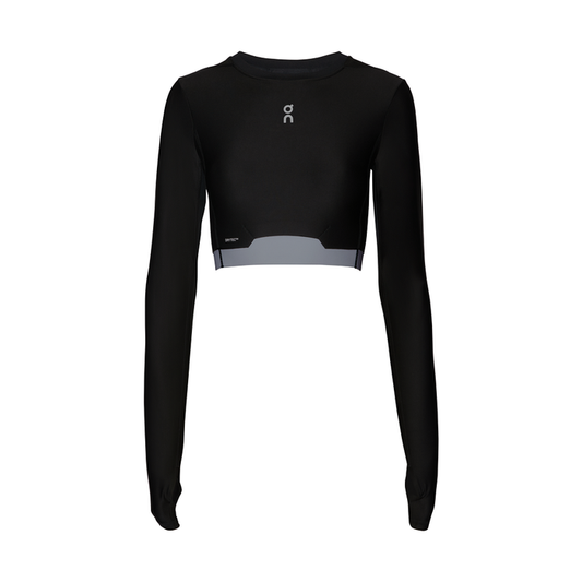 Train Long Sleeve Crop 'Black'
