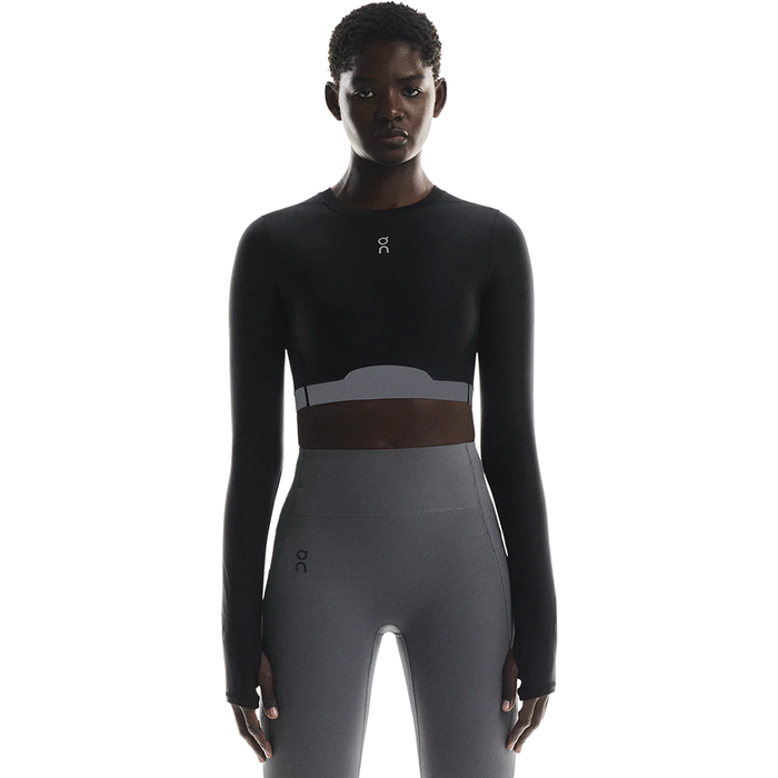 Train Long Sleeve Crop 'Black'