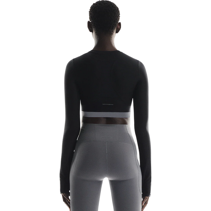 Train Long Sleeve Crop 'Black'