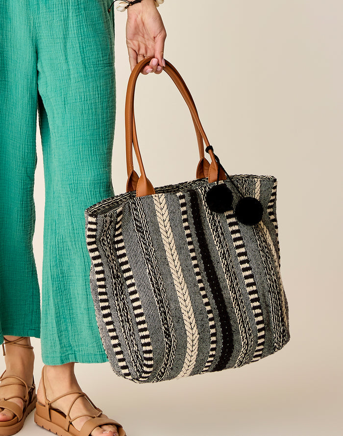 Treasure Tote: Black Multi - FINAL SALE