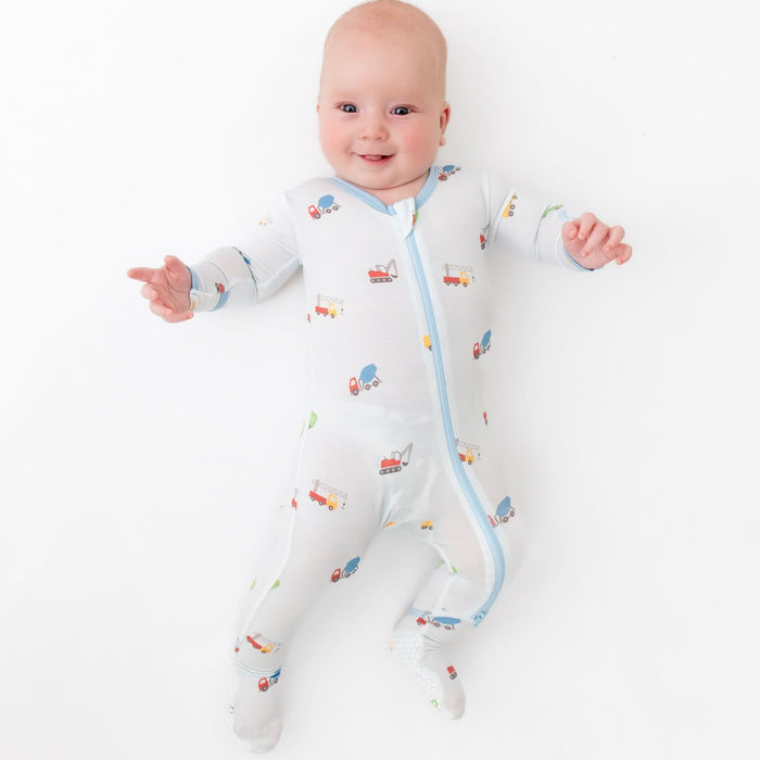 Trucks Zippered Footie