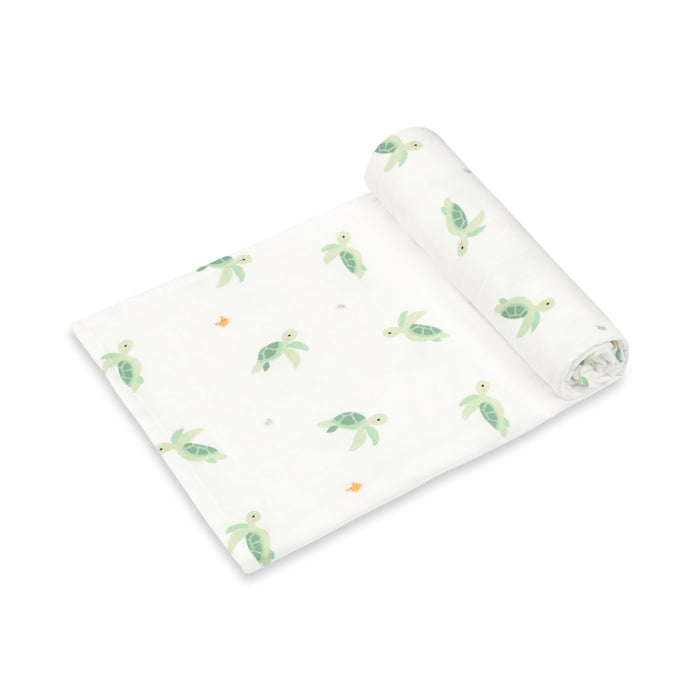 turtle muslin swaddle