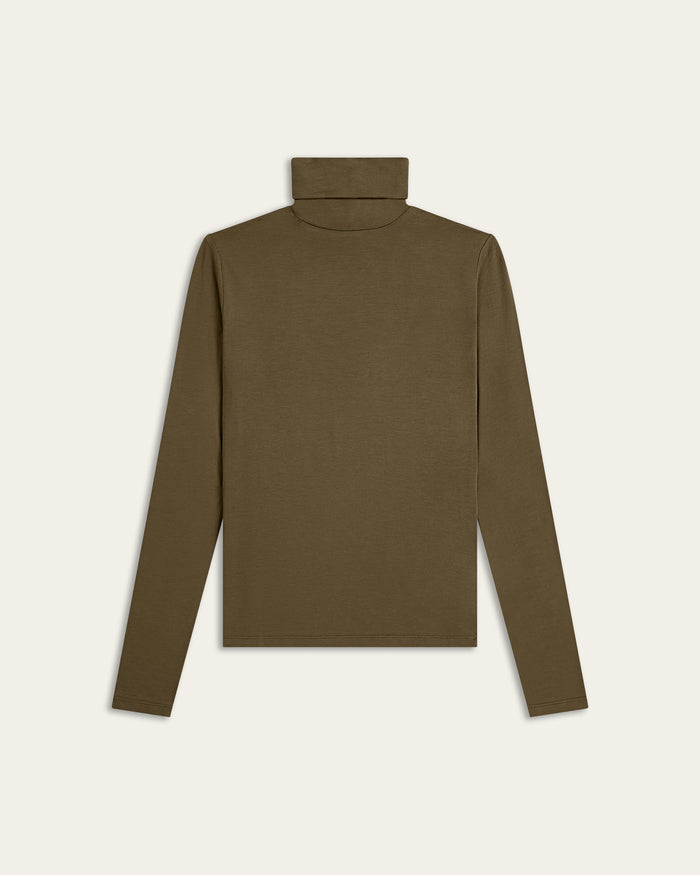Turtleneck Knit - Dark Olive
