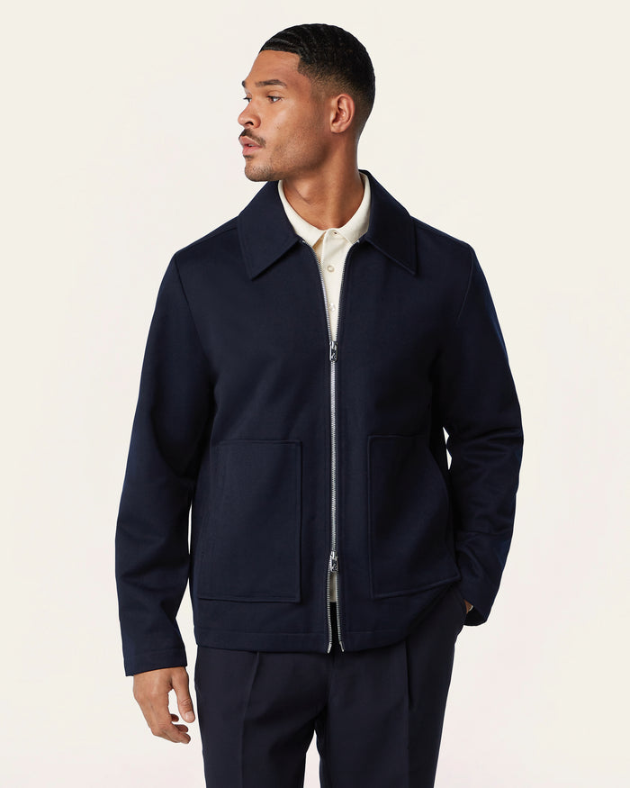 Twill Jacket Navy