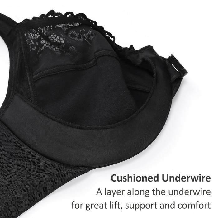 U-Back Lace Front Closure Bra
