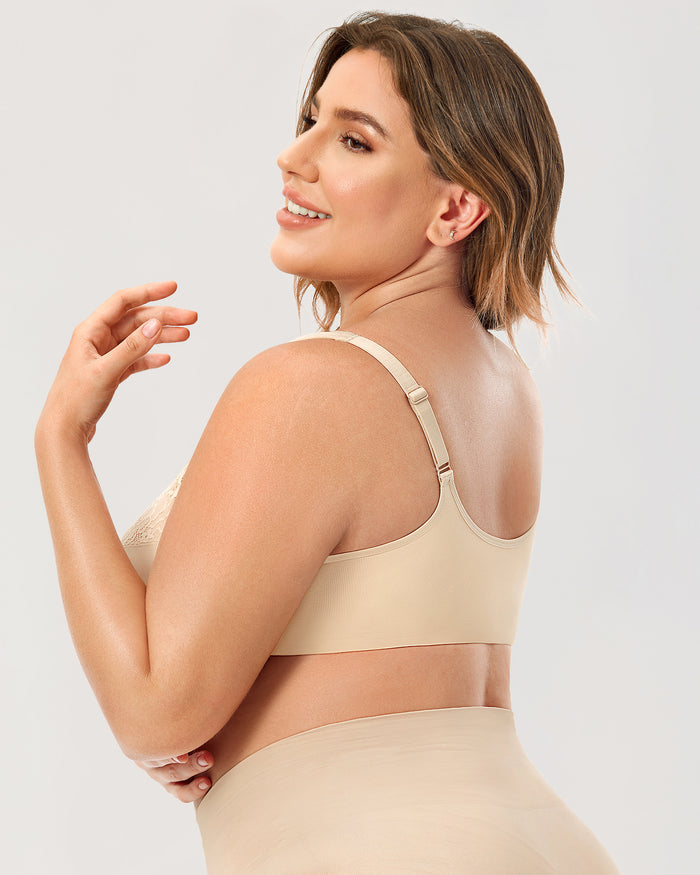 U-Back Lace Front Closure Bra