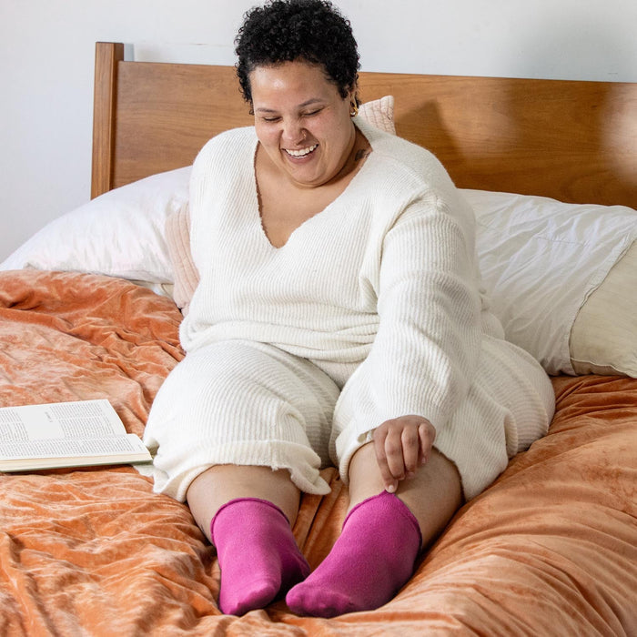 Ultimate Bamboo Ankle Socks - Hibiscus